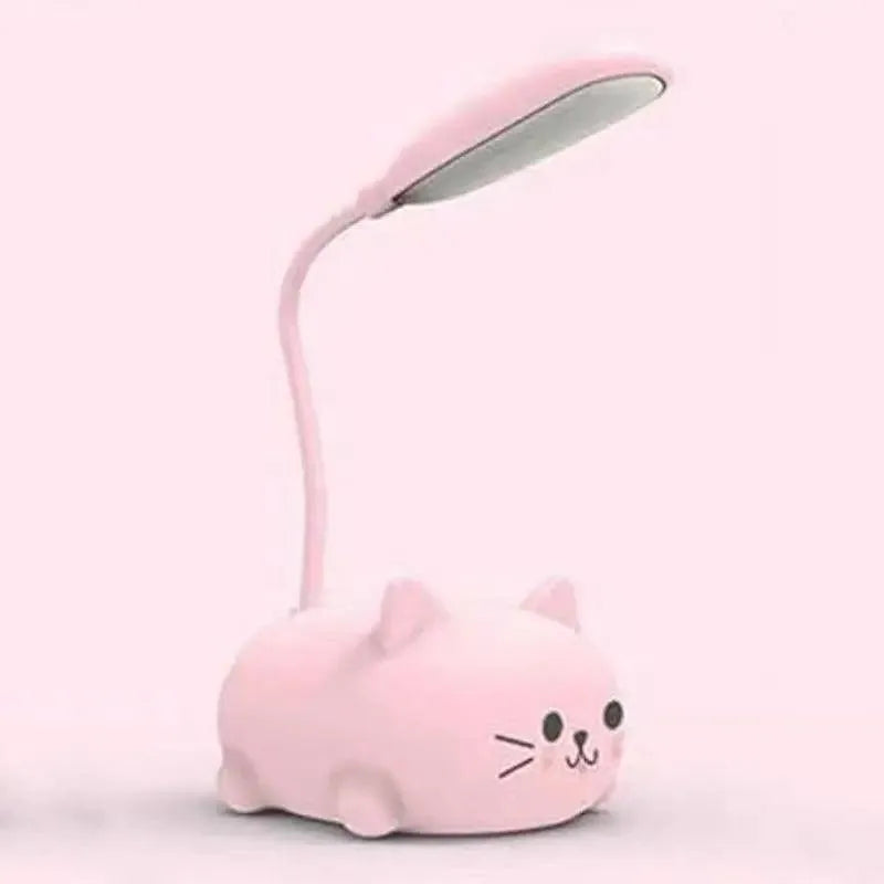 lampe de chevet chat rose