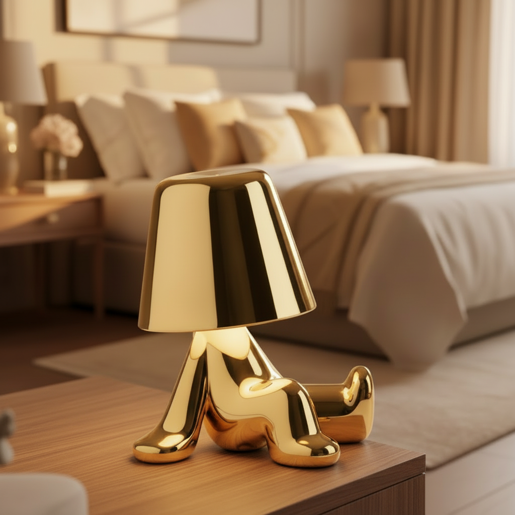 Lampe Chevet Dorée Détendu Veilleuse de rêve