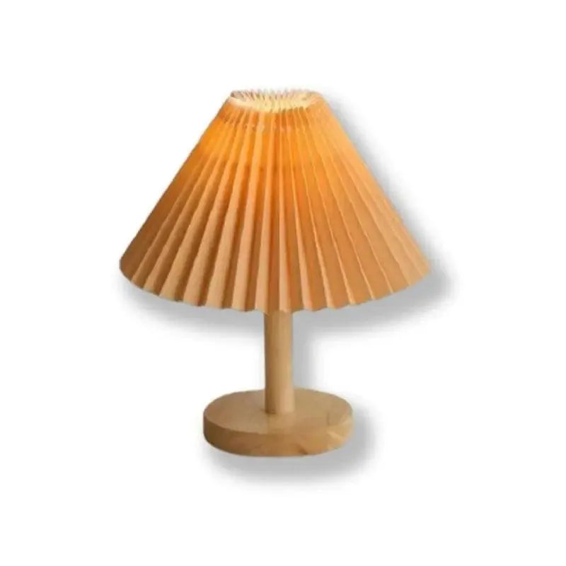 Lampe de Bureau Plissée Khaki Fond Blanc
