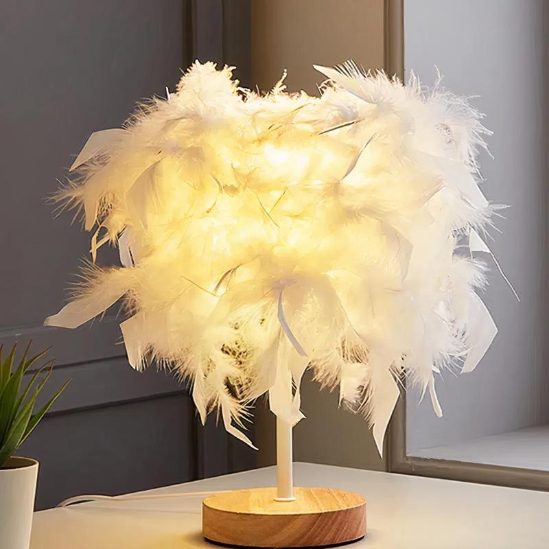 Lampe Chevet Plume - Veilleuse de rêve 