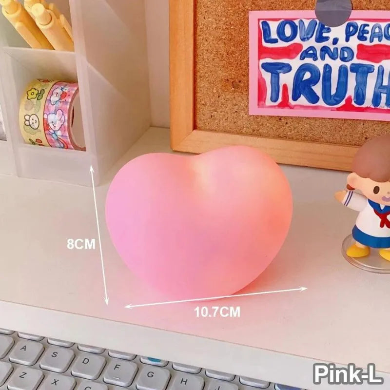 Lampe Coeur LED Rose L