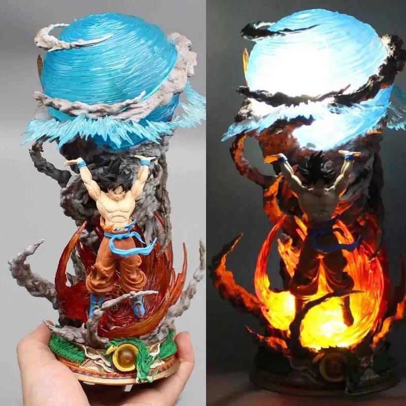 Lampe DBZ Figurine Goku Bombe Spirituelle - Veilleuse de rêve 