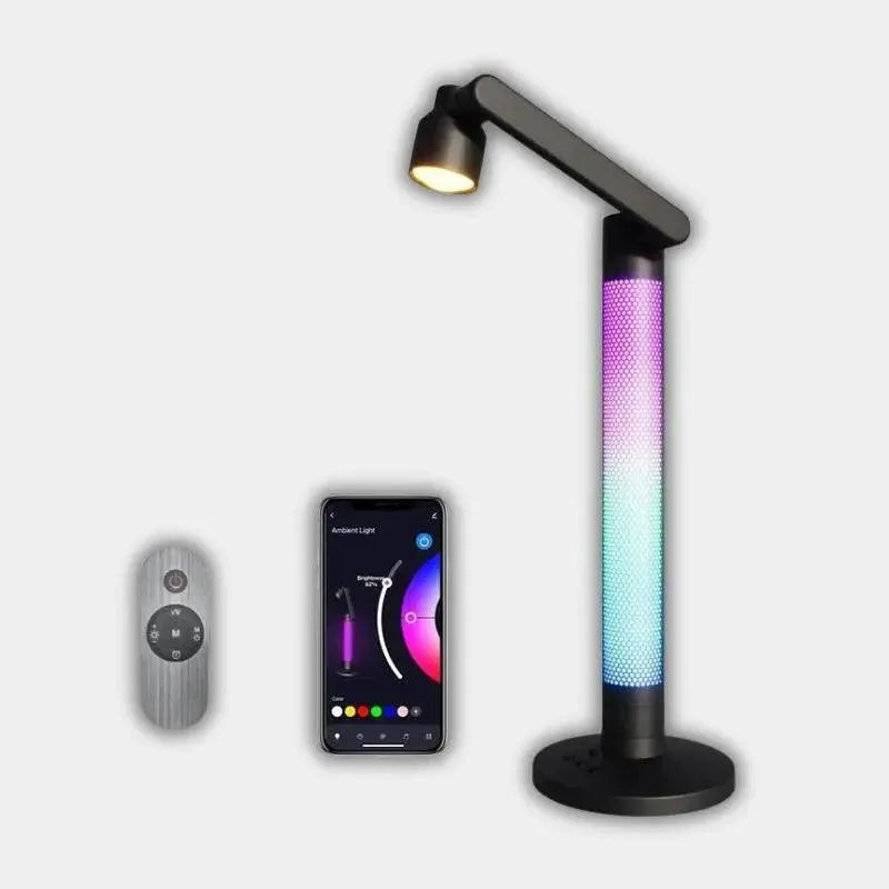 Lampe de chevet connectée fond blanc