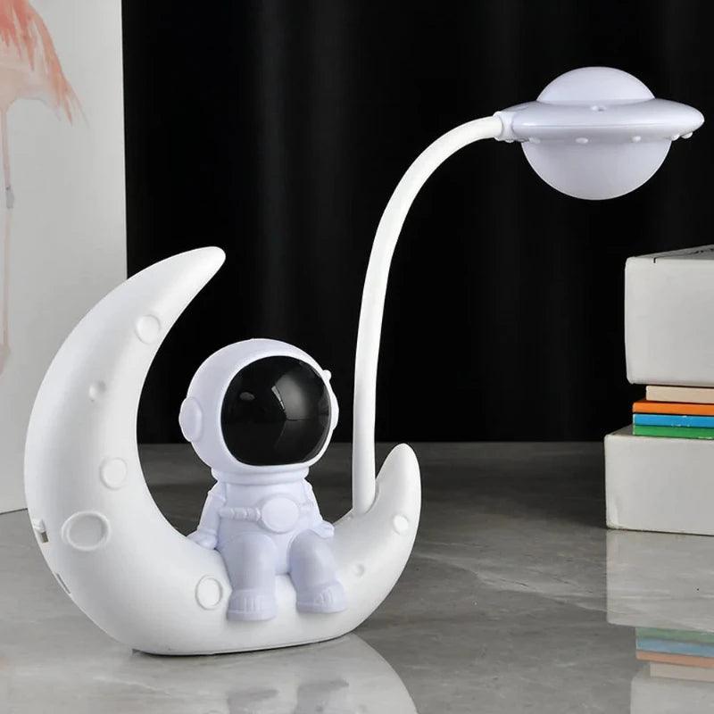 Lampe De Chevet Astronaute Assis Sur La Lune - Veilleuse de rêve