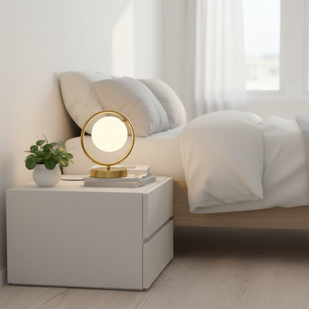 Lampe De Chevet Boule Verre Veilleuse de rêve