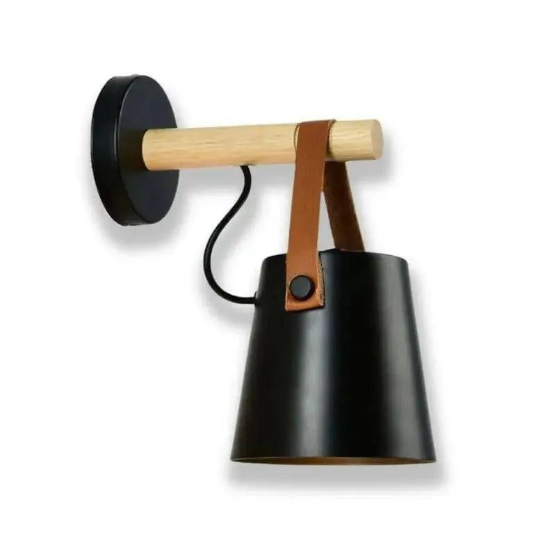 Appliques murales de style industriel noir fond blanc