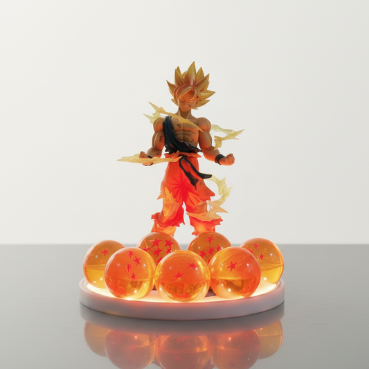 Lampe Figurine Goku Boules de Cristal Super Saiyan Veilleuse de rêve