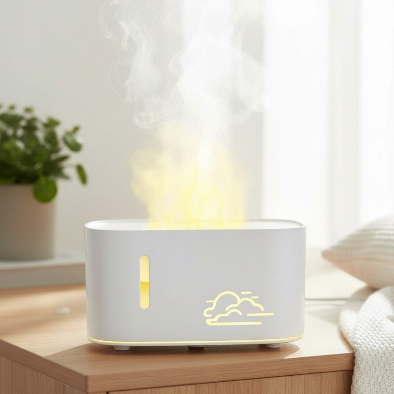 Lampe flamme électrique 3D avec diffusion parfumée