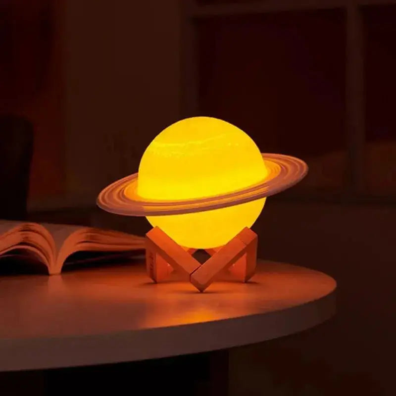 Veilleuse de rêve | Lampe de chevet | Boule Saturn