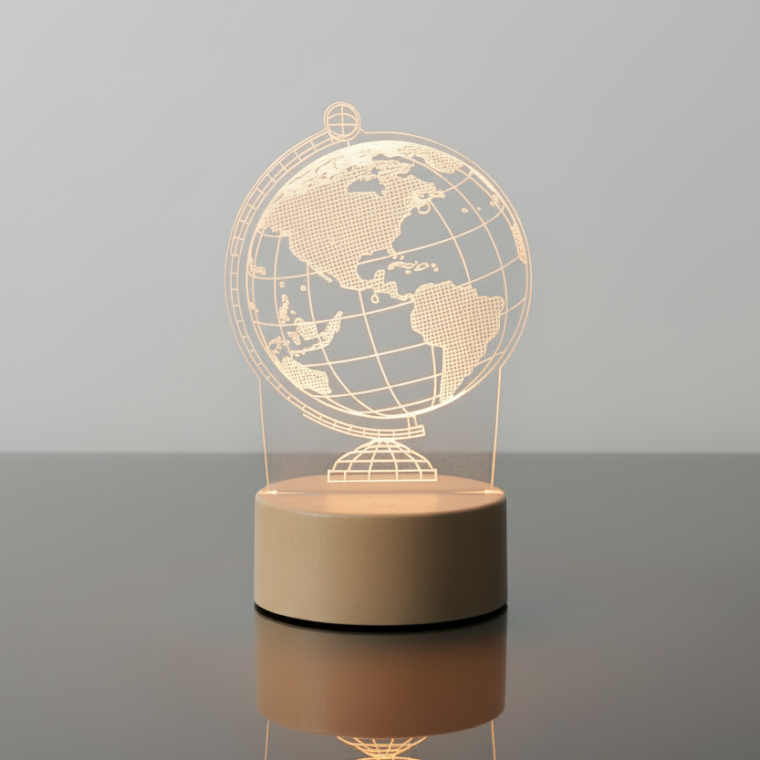 Lampe Globe Terrestre 3D Veilleuse de rêve
