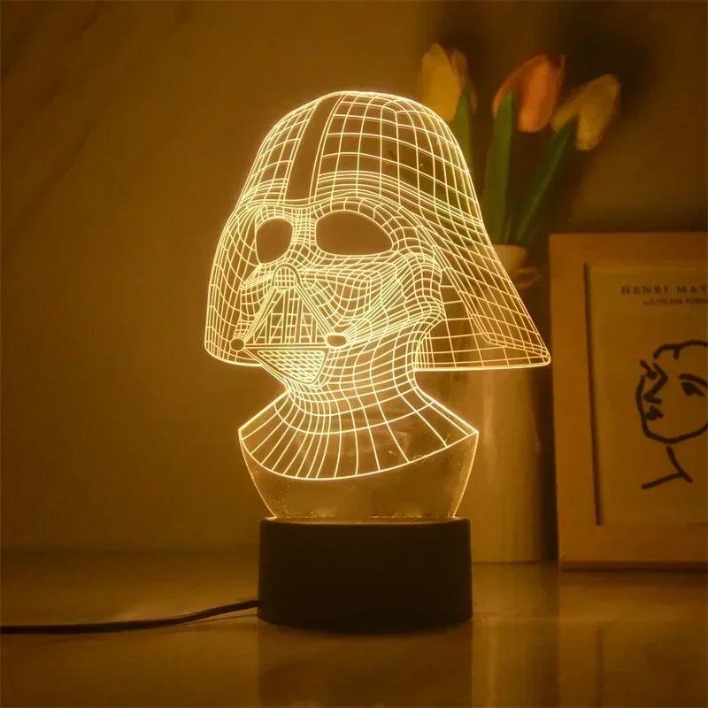 Lampe Illusion 3D Dark Vador - Veilleuse de rêve 