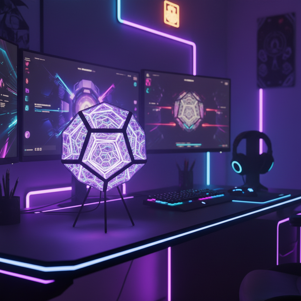 Lampe Infini Dodécaèdre Veilleuse de rêve