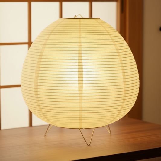 Lampe Japonaise En Papier Akari Elliptique Veilleuse de rêve