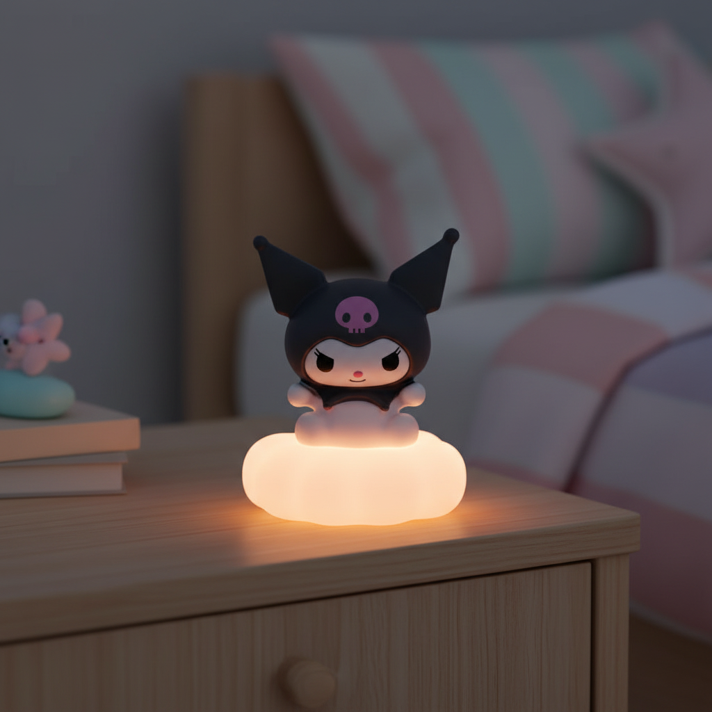 Lampe Kuromi Noir Led Veilleuse de rêve