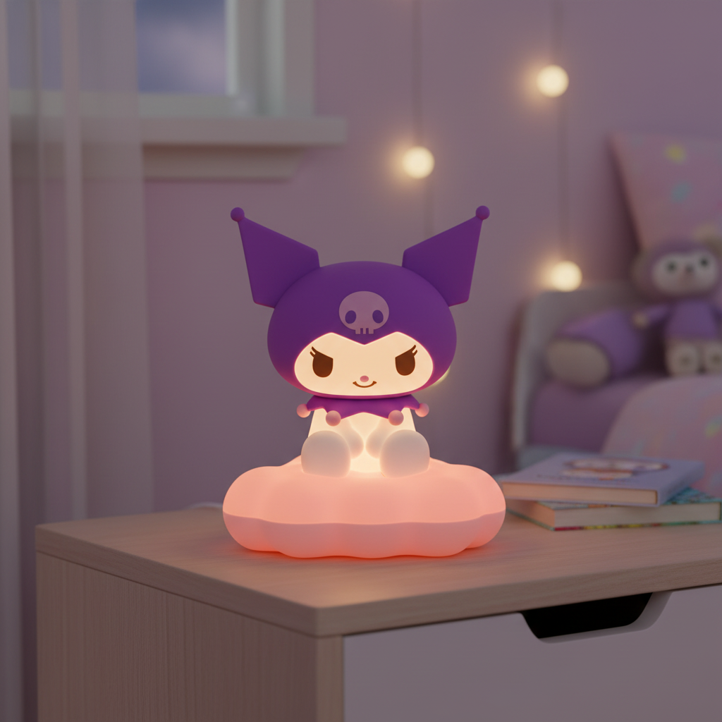 Lampe Kuromi Violet Led Veilleuse de rêve