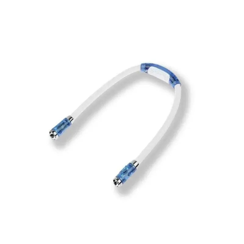 lampe pour tricoter bleu fond blanc