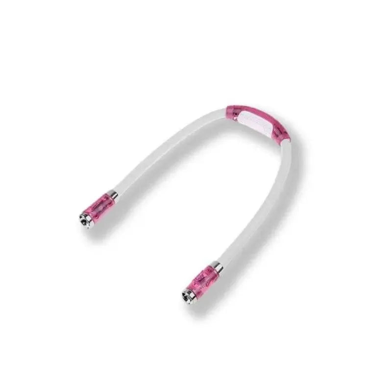 lampe cou rose fond blanc