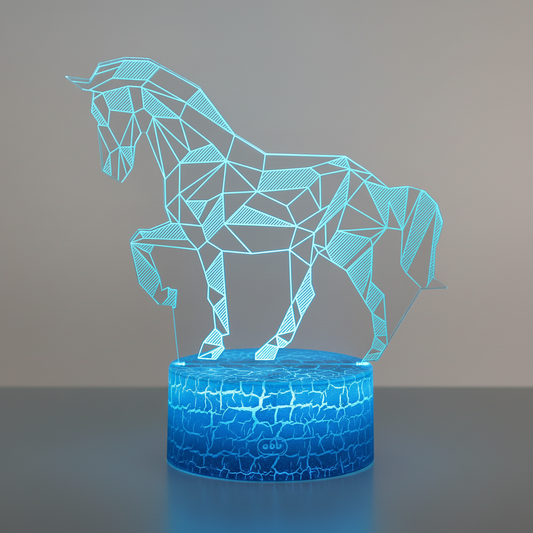 Lampe Led 3D Cheval Veilleuse de rêve