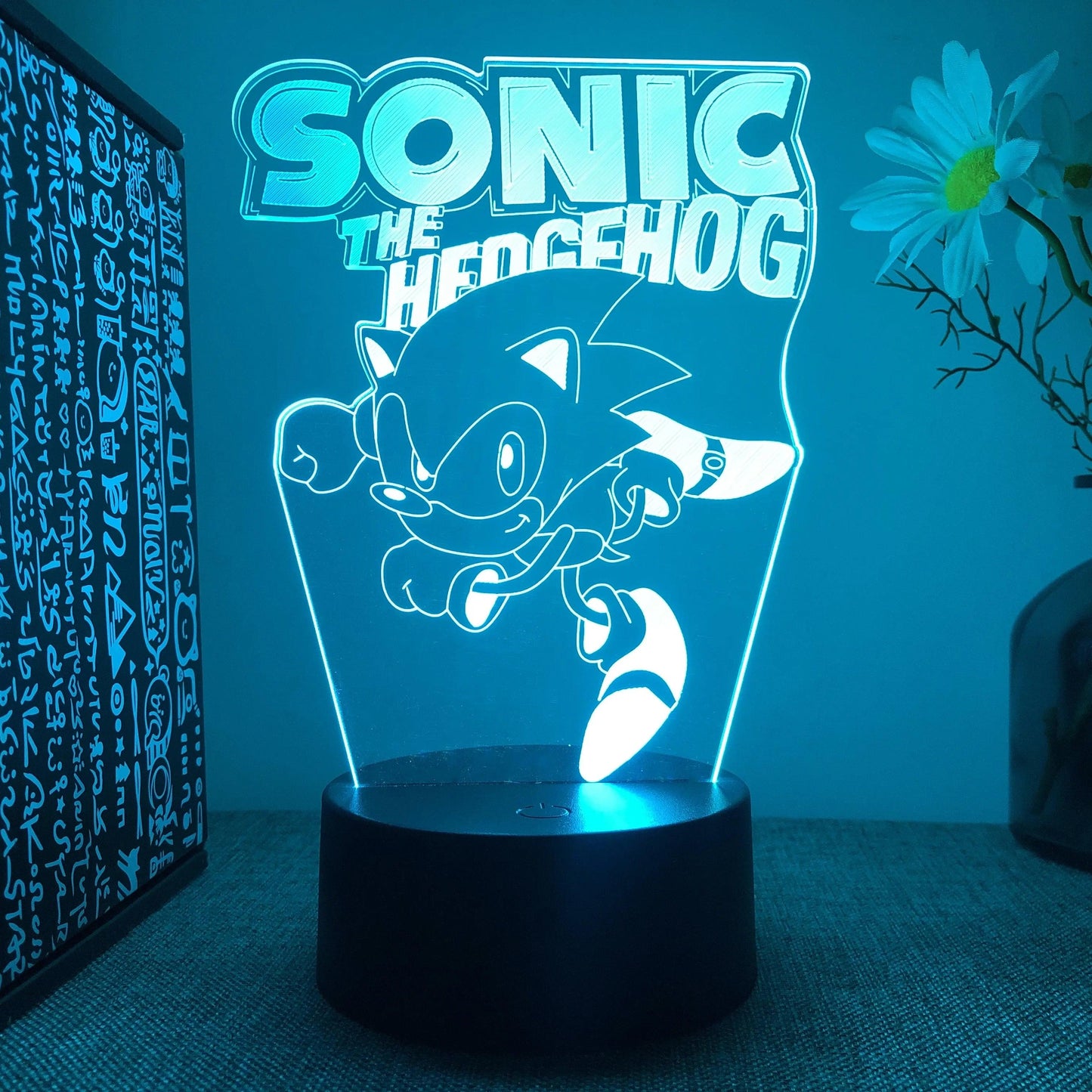 Lampe Led 3D Sonic The Hedgehog - Veilleuse de rêve 