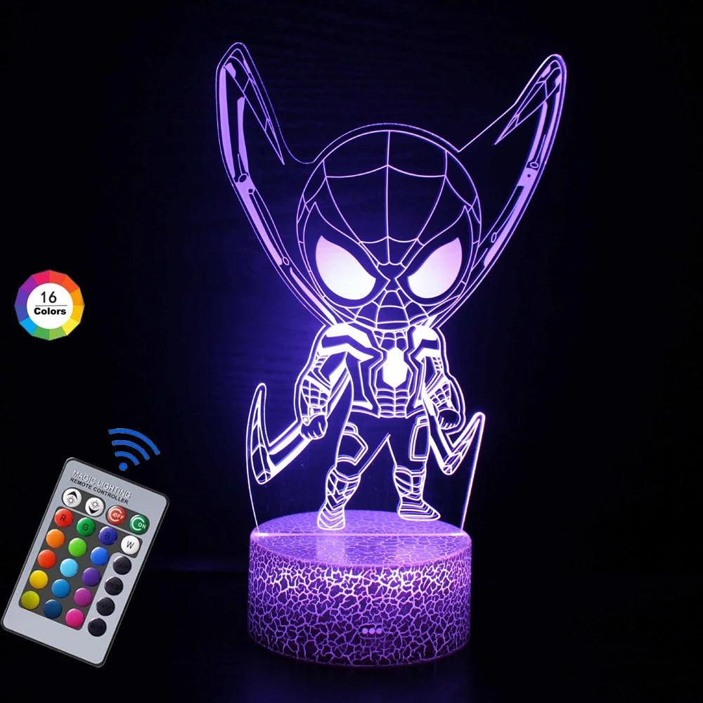 Lampe Led 3D Spiderman Junior - Veilleuse de rêve 