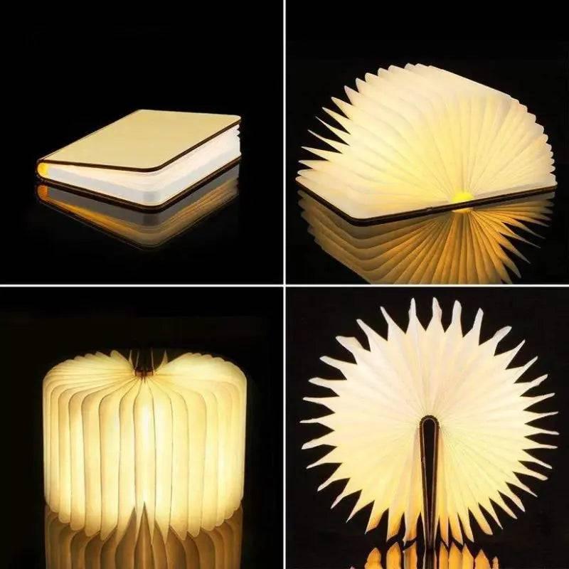 Veilleuse de rêve  Veilleuse Moderne | Livre Ouvert Veilleuse de rêve Lampe De Chevet Bois Lampe de chevet design Veilleuse Moderne Veilleuse Rechargeable