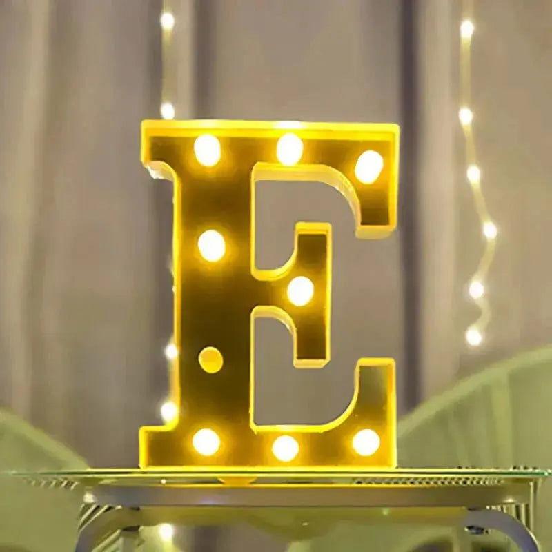 Lettre LED géante - Veilleuse de rêve 