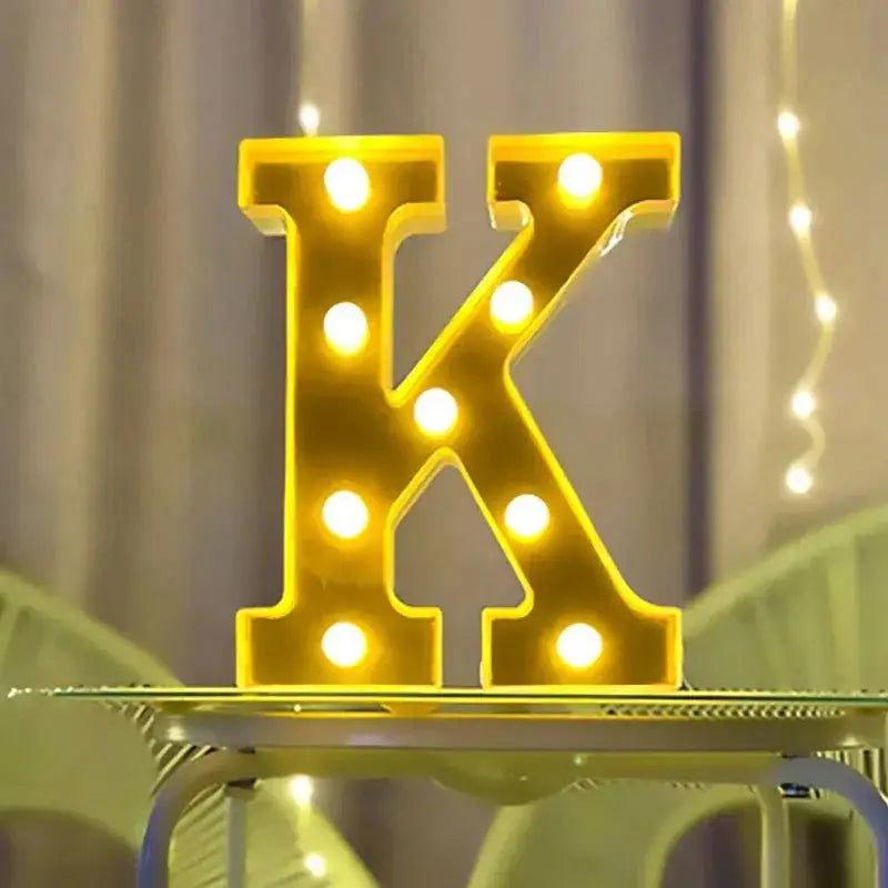 Lampe Lumineuse Lettre - Veilleuse de rêve 