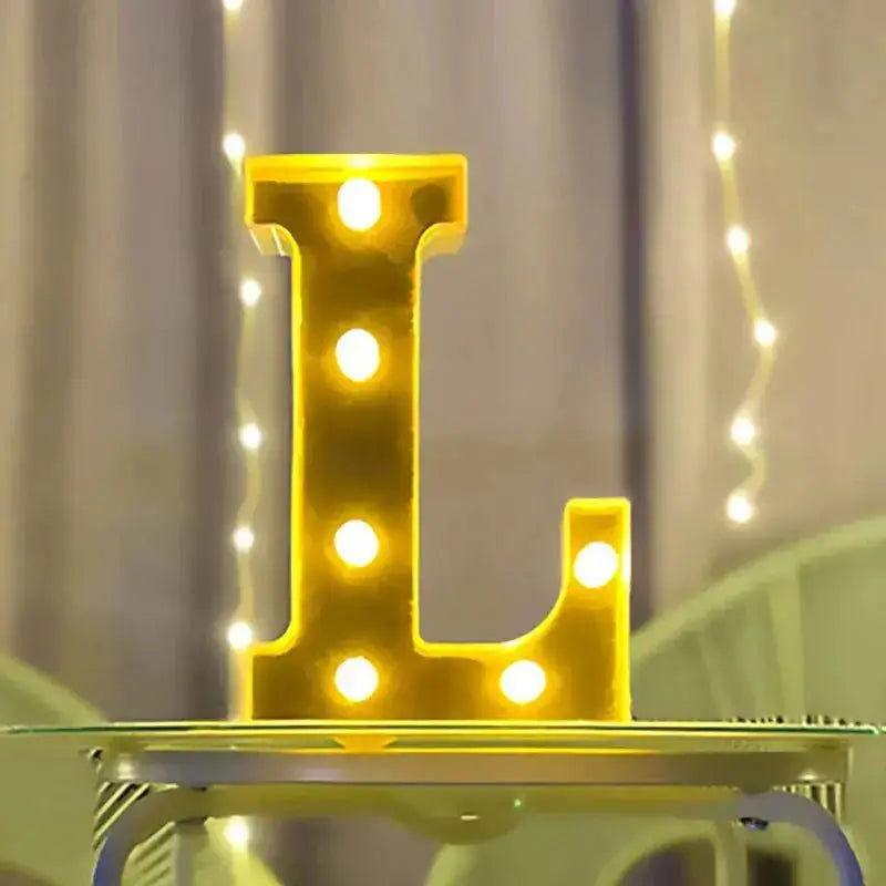 lettre l lumineuse - Veilleuse de rêve 