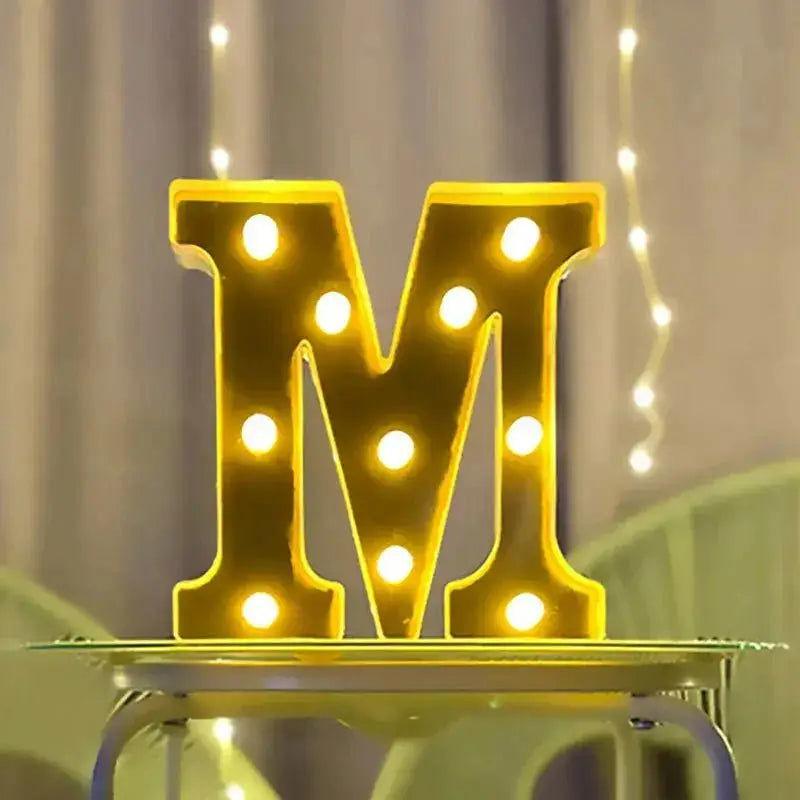 Lampe Lumineuse Lettre - Veilleuse de rêve 