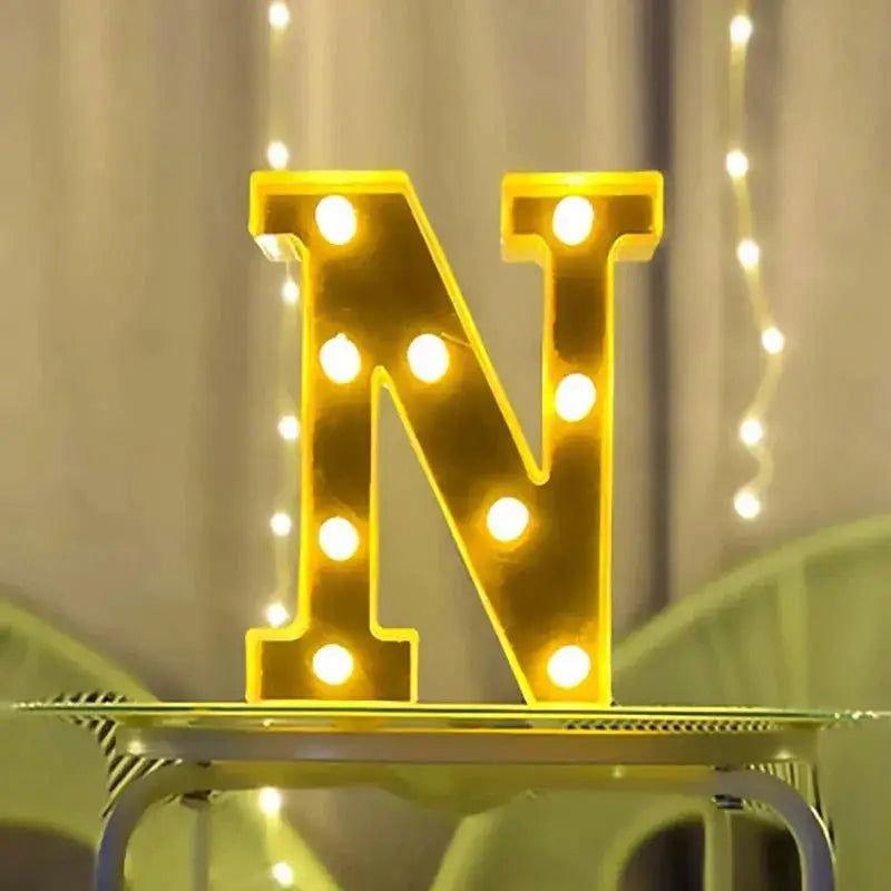 Lampe Lumineuse Lettre - Veilleuse de rêve 