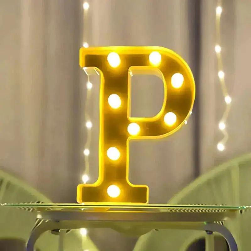 Lampe Lumineuse Lettre - Veilleuse de rêve 