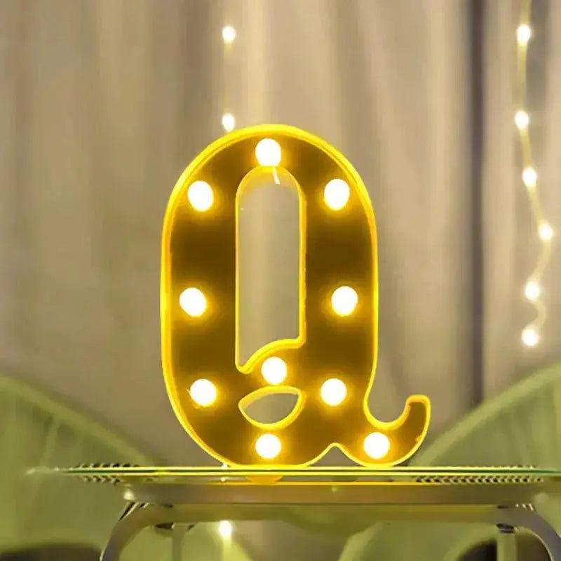 Lampe Lumineuse Lettre - Veilleuse de rêve 