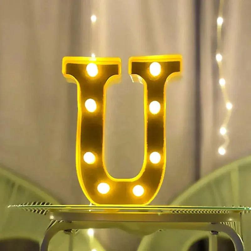 Lampe Lumineuse Lettre - Veilleuse de rêve 