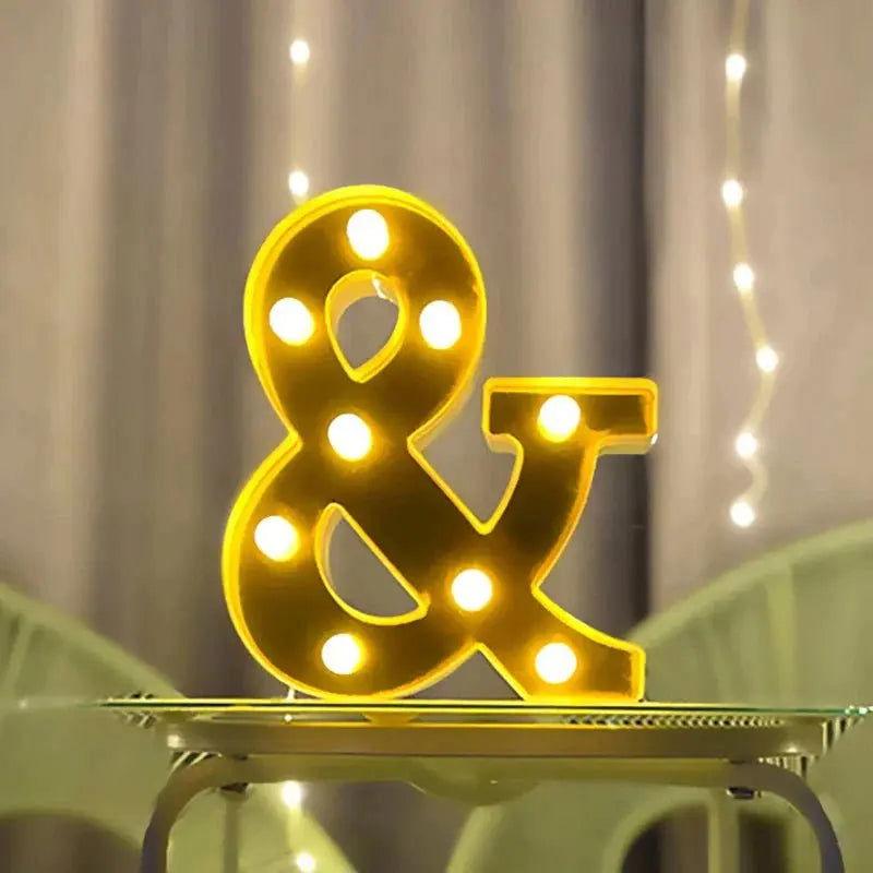 Lampe Lumineuse Lettre - Veilleuse de rêve 