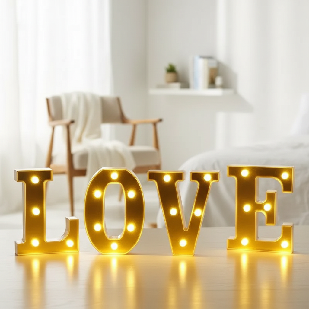 Lampe Lumineuse Lettre LED Veilleuse de rêve