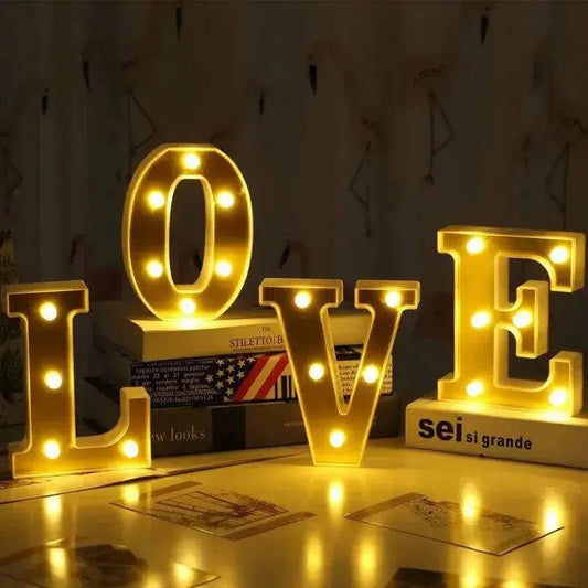 lettre lumineuse led love allumer