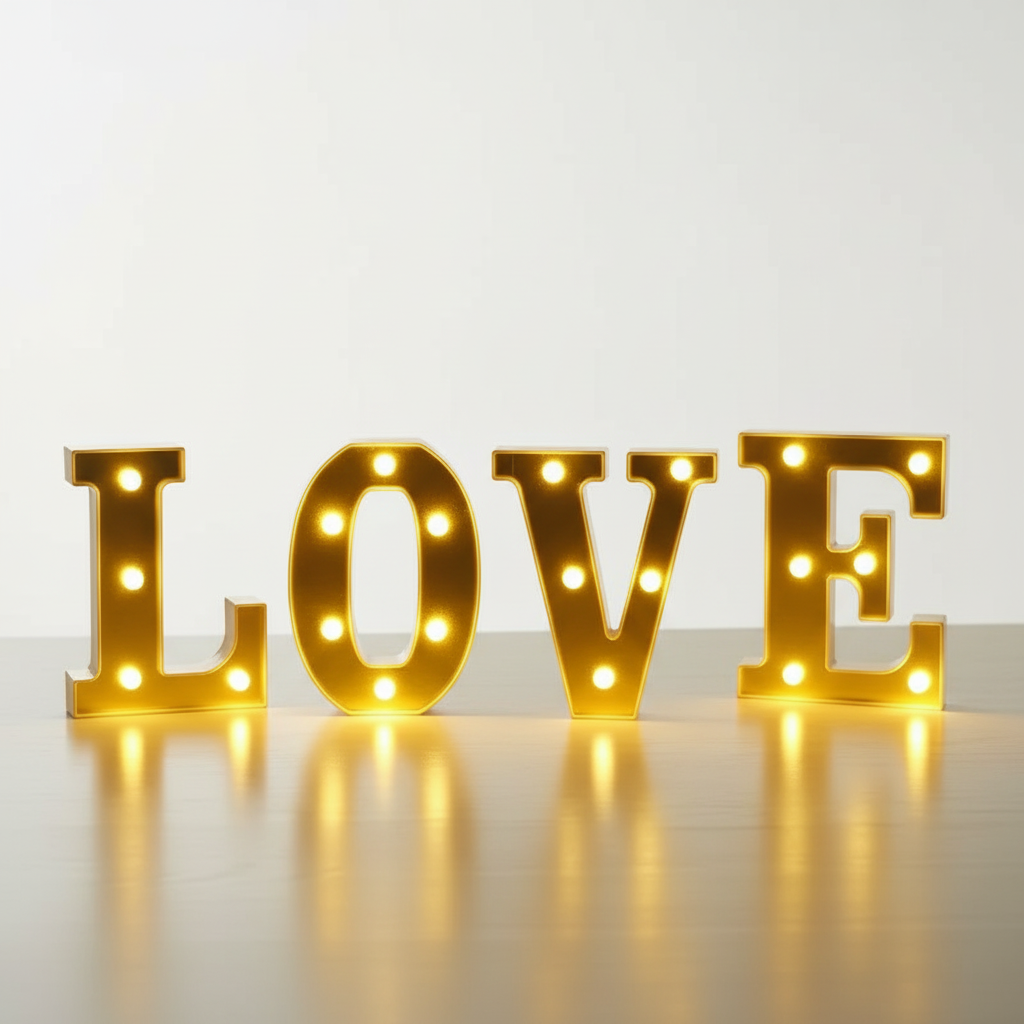 Lampe Lumineuse Lettre LED Veilleuse de rêve