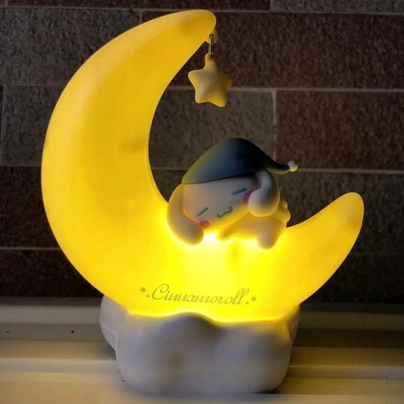 Lampe lune USB Cinnamoroll Kuromi lumière tamisée