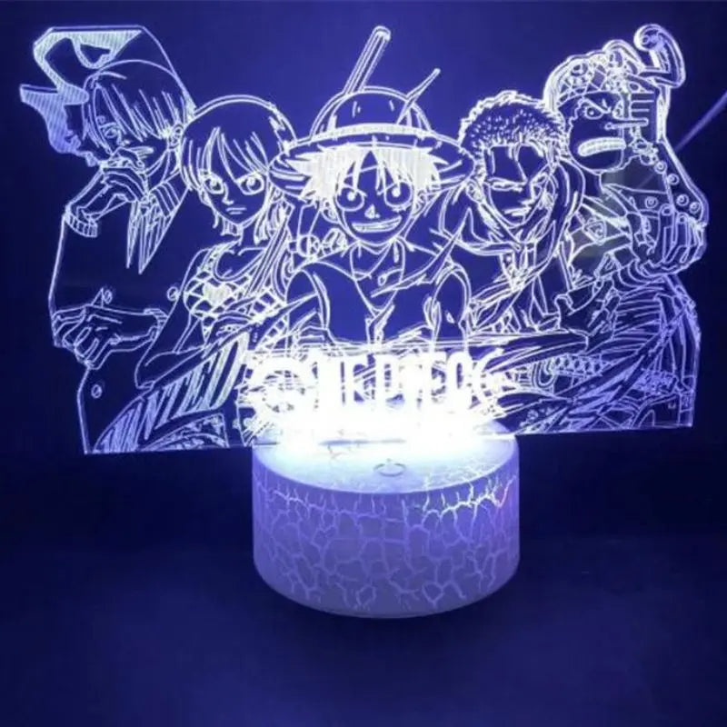 Veilleuse de rêve | Lampe Manga One Piece 3D Blanc