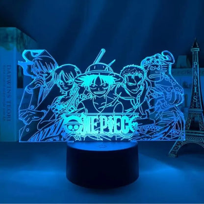 Veilleuse de rêve | Lampe Manga One Piece 3D Noir