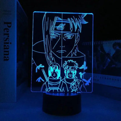 Lampe de Table Manga | Shisui Uchiha Bleu Support Noir