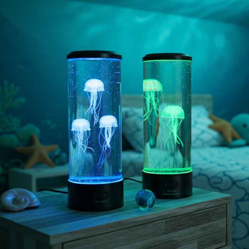 lampe meduse relaxante aquarium led
