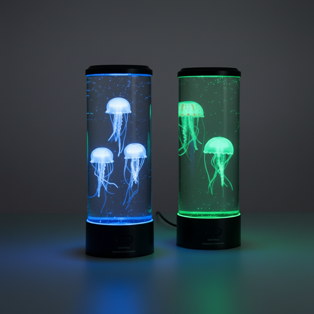 Lampe Meduse Relaxante Aquarium 3D Veilleuse de rêve