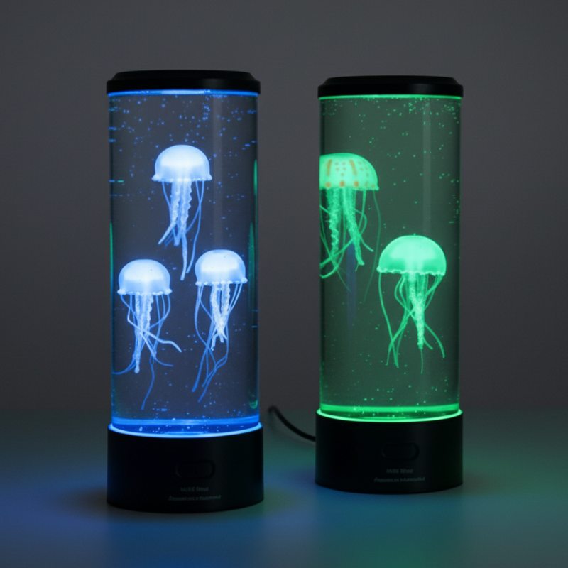 Lampe méduse aquarium 3D LED lumière relaxante chambre