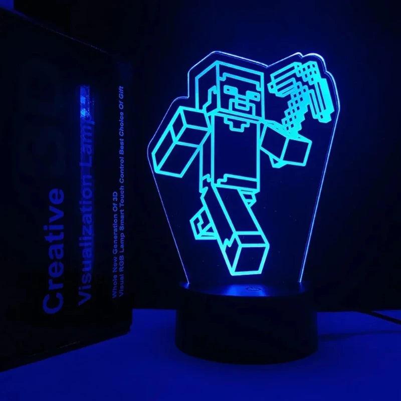 Lampe Minecraft 3D - Veilleuse de rêve 