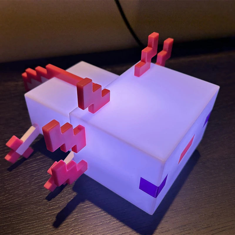 Lampe Minecraft Axolotl