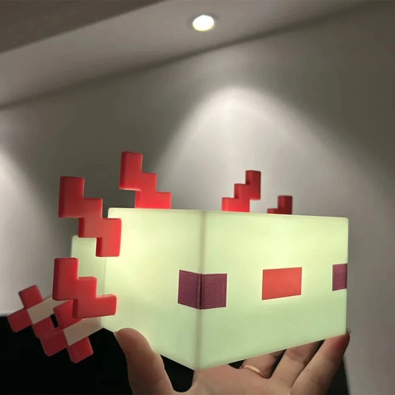 Lampe Minecraft Axolotl