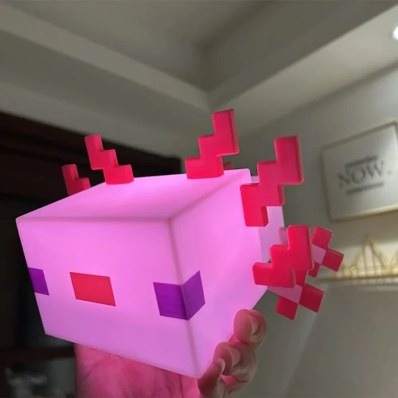 Lampe Minecraft Axolotl