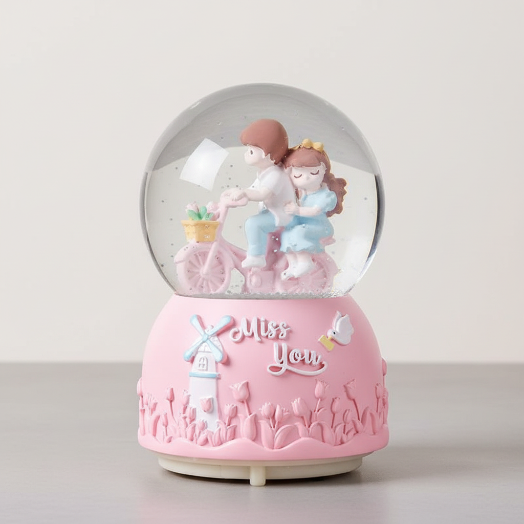 Lampe Miss You Boule de Neige Veilleuse de rêve