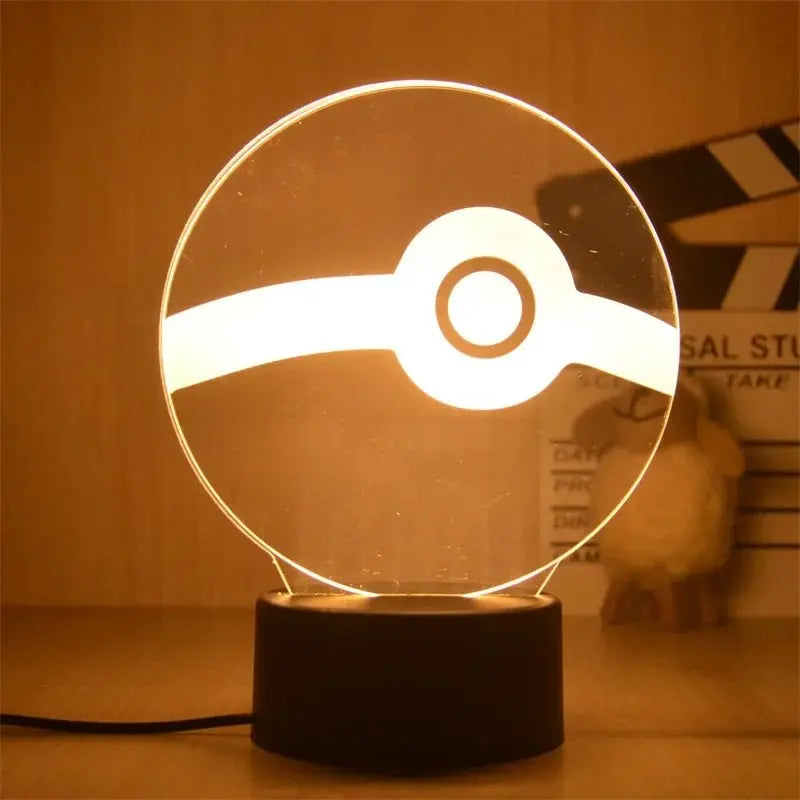 Veilleuse de rêve | Lampe 3D Pokémon Pokéball | Lampe 3D Pokéball 